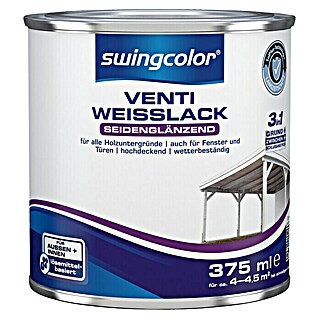 swingcolor Venti-Weißlack 3in1 (Weiß, 375 ml, Seidenglänzend)
