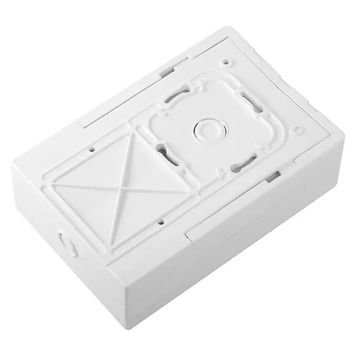Simon Base de enchufe múltiple Multifix - Blanco, Plástico - Caja de conexiones blanca para instalaciones eléctricas, ideal para empotrar y conexiones seguras de cables.