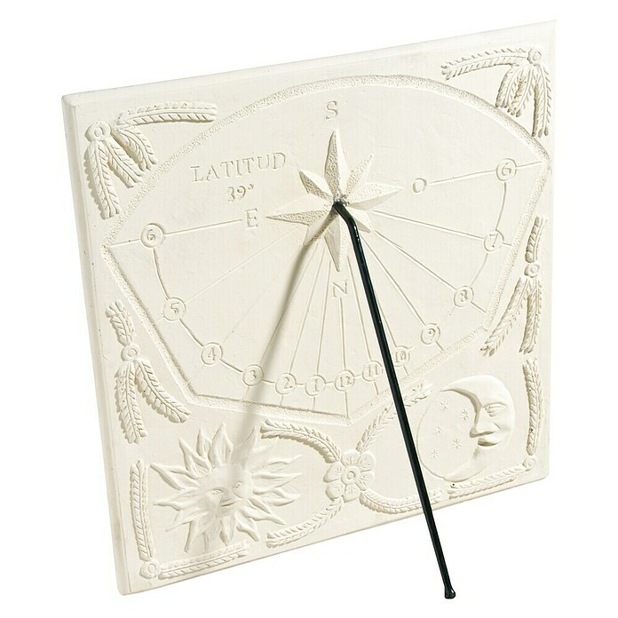Reloj de pared Solar 2 (Blanco, 51 x 51 cm)