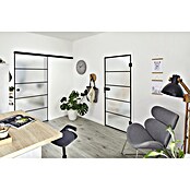 Diamond Doors Black Edition Schiebetürsystem (935 x 2.058 mm, Einscheibensicherheitsglas (ESG))