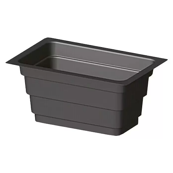 Pflanzkasten-Einsatz Cora - Außenmaß (L x B x H): 38 x 57 x 31,5 cm, Kunststoff, Schwarz