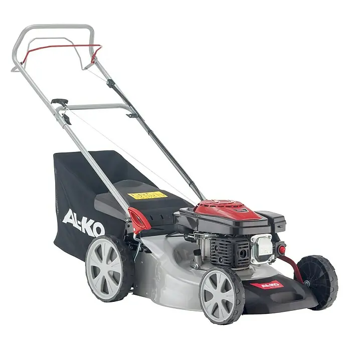 AL-KO Easy Benzin-Rasenmäher 4.60 SP-S - 2 kW, 140 cm³, Schnittbreite: 46 cm - Ein AL-KO Benzinrasenmäher mit Grasfangkorb, robust und zuverlässig für die Gartenpflege.