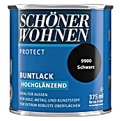 Schöner Wohnen ProfiDur Buntlack (Schwarz, 375 ml, Hochglänzend)