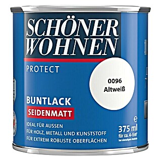 SCHÖNER WOHNEN-Farbe Protect Buntlack (Altweiß, 375 ml, Seidenmatt)