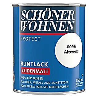 SCHÖNER WOHNEN-Farbe Protect Buntlack (Altweiß, 750 ml, Seidenmatt)