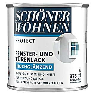 SCHÖNER WOHNEN-Farbe Protect Fenster- & Türenlack (Reinweiß, 375 ml, Glänzend)