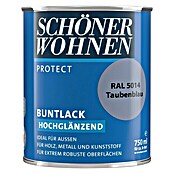 Schöner Wohnen ProfiDur Buntlack (Taubenblau, 750 ml, Hochglänzend)