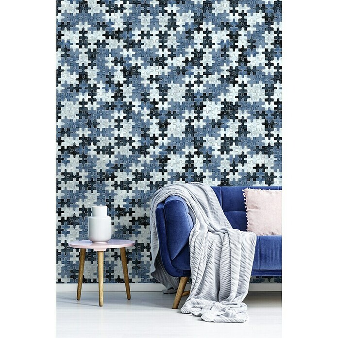Mosaikfliese (29,8 x 29,8 cm, Blau, Glänzend)