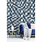Mosaikfliese (29,8 x 29,8 cm, Blau, Glänzend)