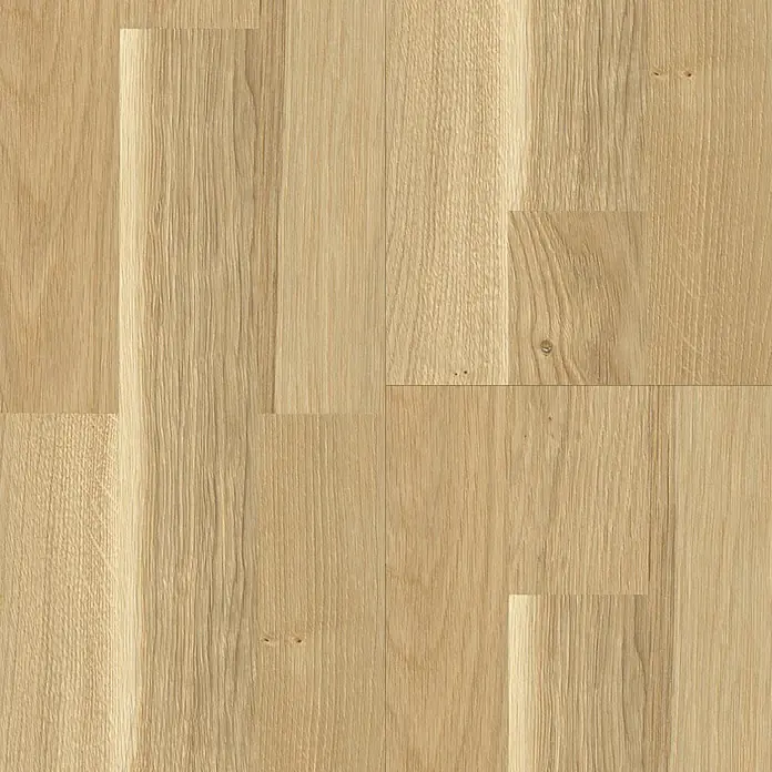 Living by Haro Parkettmuster Eiche Pure versiegelt - 290 x 180 x 12 mm, Schiffsboden - Helles Holzbodenmuster mit Maserung und Textur für Wohnraumgestaltung und Designprojekte.