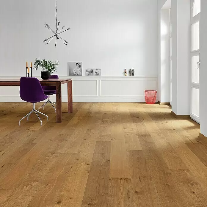 Living by Haro Parkettmuster Eiche Mocca Naturöl - 290 x 173 x 12 mm, Landhausdiele - Stimmungsaufnahme
