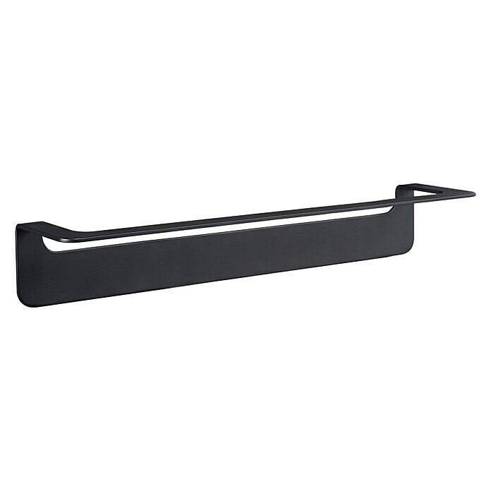 Aquasanit Skyline Black Toallero de barra (Ancho: 45 cm, 1 brazo, Cepillado)