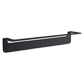 Aquasanit Skyline Black Toallero de barra (Ancho: 45 cm, 1 brazo, Cepillado)