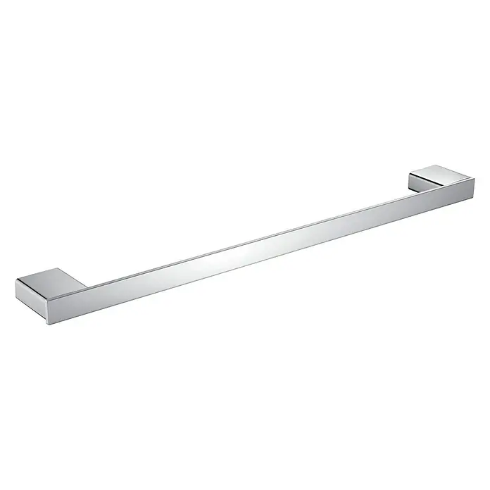 Toallero de barra Leaf - Ancho: 30 cm - Barra de toalla con acabado cromado. Este accesorio moderno es una adición elegante a cualquier baño y proporciona un lugar conveniente para colgar las toallas.