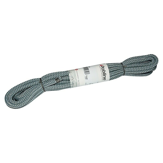 FSE Robline Festmacherleine (Durchmesser: 8 mm, Länge: 7 m, Polyester, Grau)