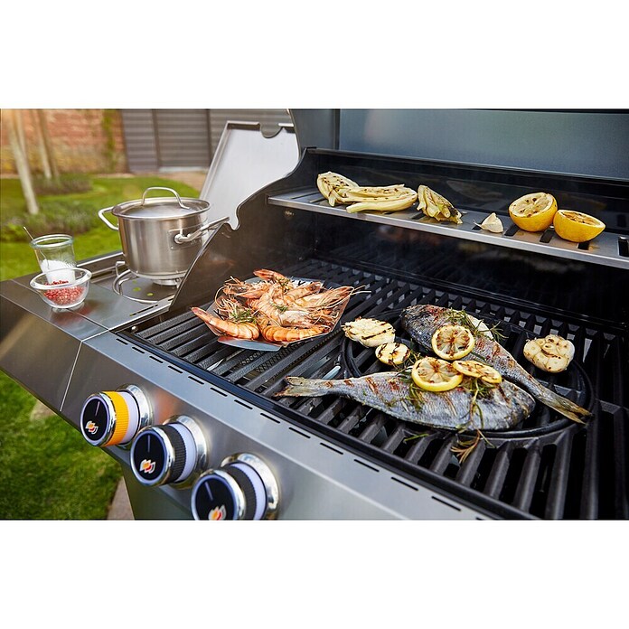 Kingstone Gasgrill Cliff 350-I ES (Anzahl Brenner: 3, Hauptgrillfläche: 59 x 45 cm, 13,5 kW)
