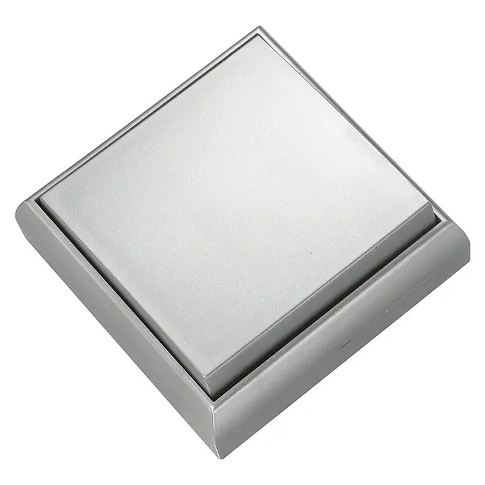 Fontini BF-25 Conmutador Monoblock - Aluminio, Montaje en superficie - Sumidero de suelo cuadrado de acero inoxidable, enrasado y con acabado cepillado, para baños modernos. Diseño funcional y elegante.