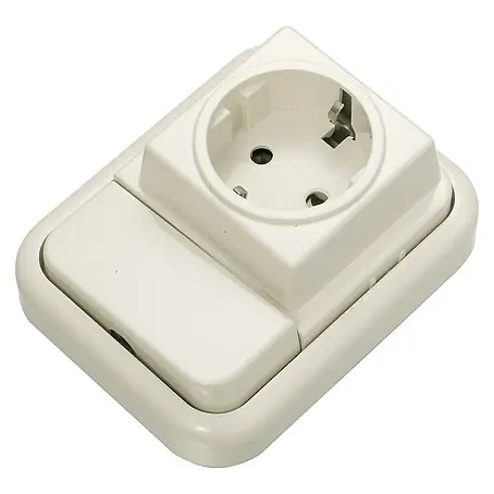 Fontini Kristal Enchufe Schuko con conmutador