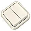 Fontini Kristal Interruptor/Conmutador doble (Marfil, En pared, Plástico)