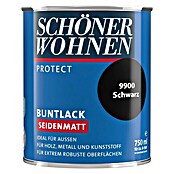 Schöner Wohnen ProfiDur Buntlack (Schwarz, 750 ml, Seidenmatt)