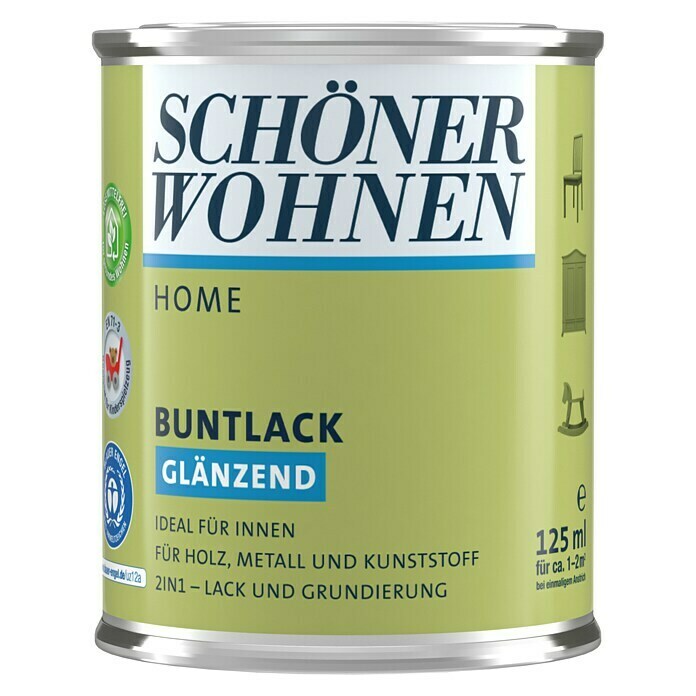 Schöner Wohnen DurAcryl Buntlack (Altweiß, 125 ml, Glänzend)