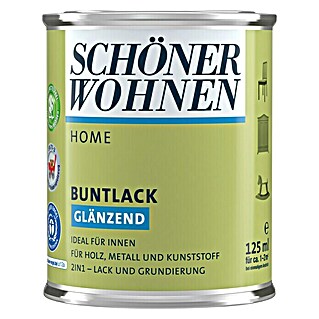 SCHÖNER WOHNEN-Farbe Home Buntlack (Rapsgelb, 125 ml, Glänzend)
