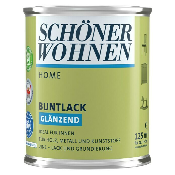Schöner Wohnen DurAcryl Buntlack (Rubinrot, 125 ml, Glänzend)