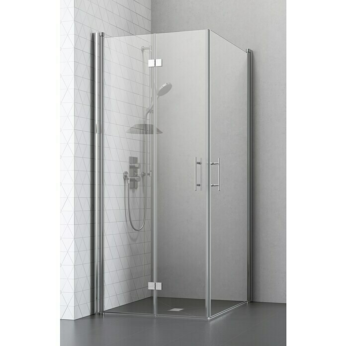 Camargue Eckdusche (Beschichtet, Stärke: 6 mm, Silber)