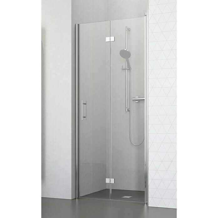 Camargue Vario Nischendusche S54+S9100 x 195 cm, Stärke: 6 mm, Silber Front View