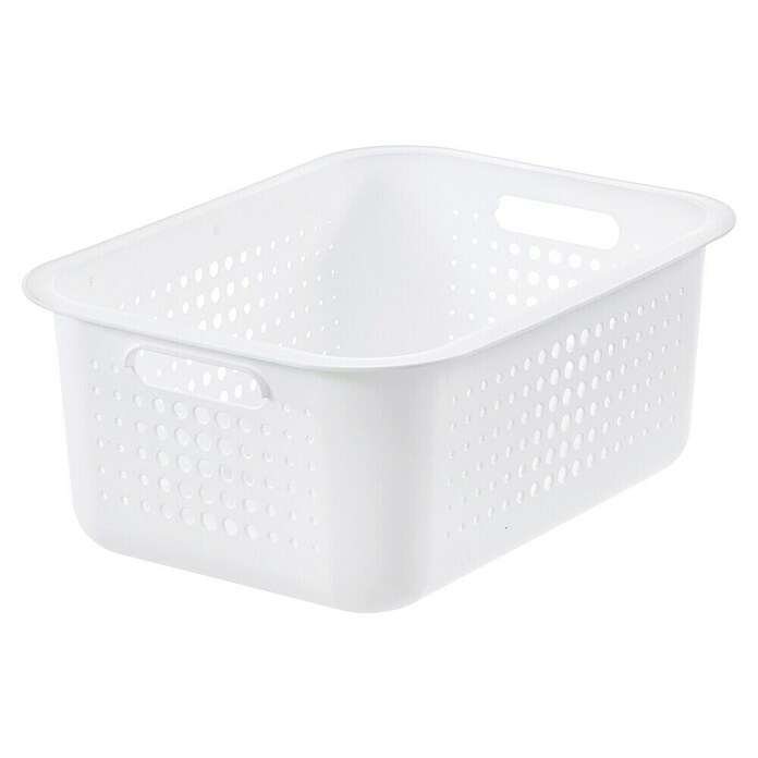 SmartStore Opbergbox Basket Recycled 15 (l x b x h: 37 x 28 x 15 cm, Wit) | BAUHAUS