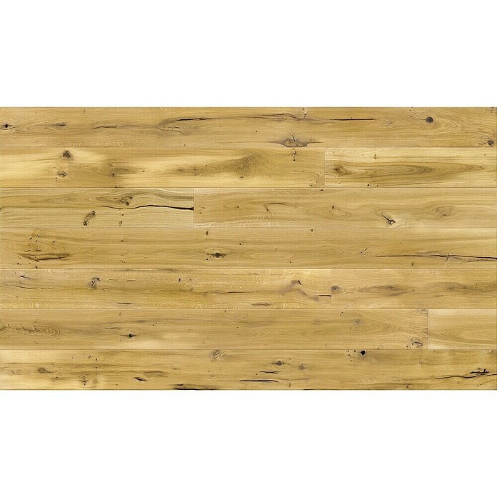 Fertigparkett Eiche matt lackiert (1.800 x 180 x 14 mm, Landhausdiele)