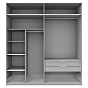 Express Möbel Kleiderschrank Swift (L x B x H: 58 x 200 x 216 cm, Polarweiß, 2 Spiegel, Mit Zubehör)