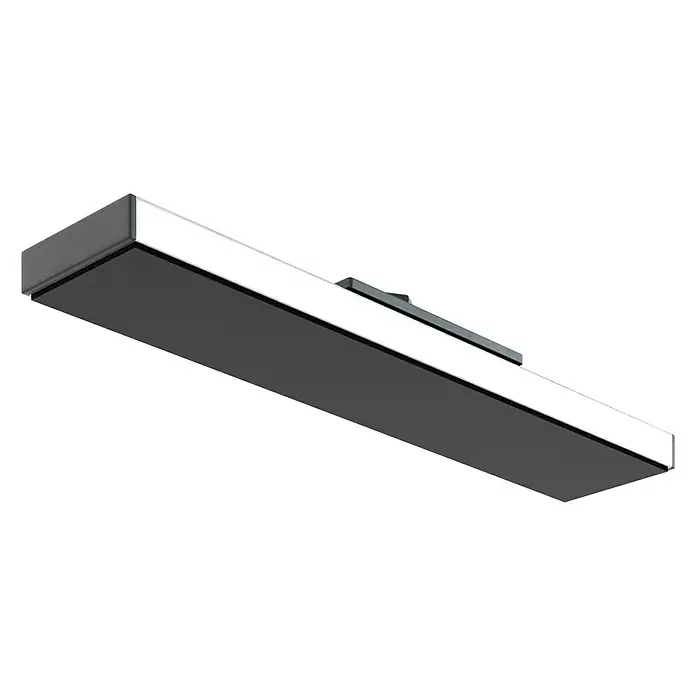 Schnellspann Deckenstützen & Türspanner Spannaufsatz XXL - 400 x 80 mm - Deckenleuchte in modernem Design, ideal für Innenräume. Die Lampe ist rechteckig und hat eine elegante, minimalistische Optik.