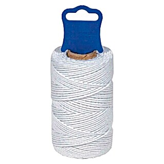 Hilo de algodón cableado (Ø x L: 1,8 mm x 100 m, Blanco)