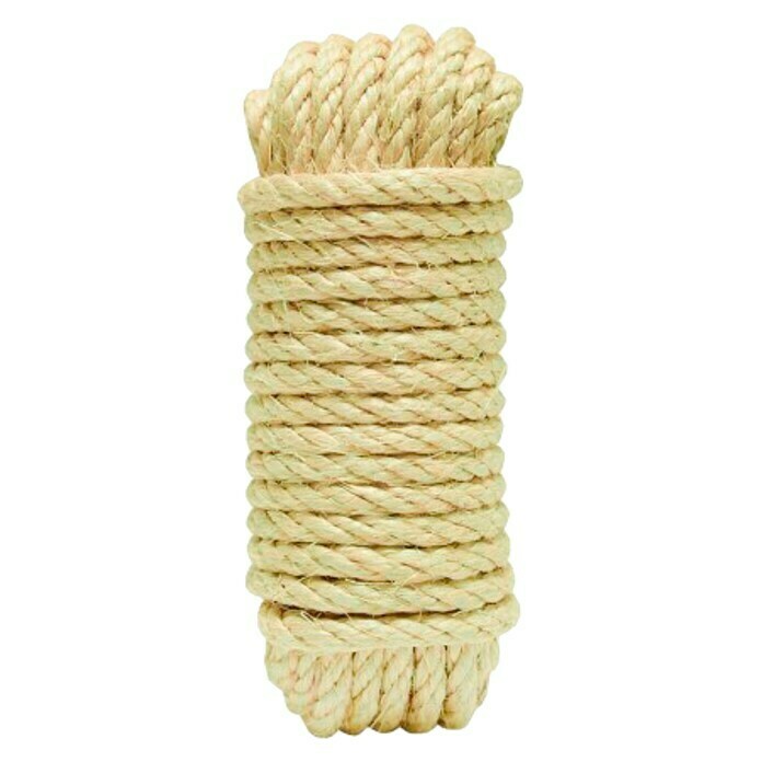 Cuerda de sisal (Ø x L: 8 mm x 5 m, Cableado)