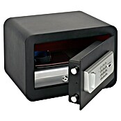 Caja fuerte (L x An x Al: 35 x 25 x 23 cm, Cerradura de combinación electrónica, Negro)