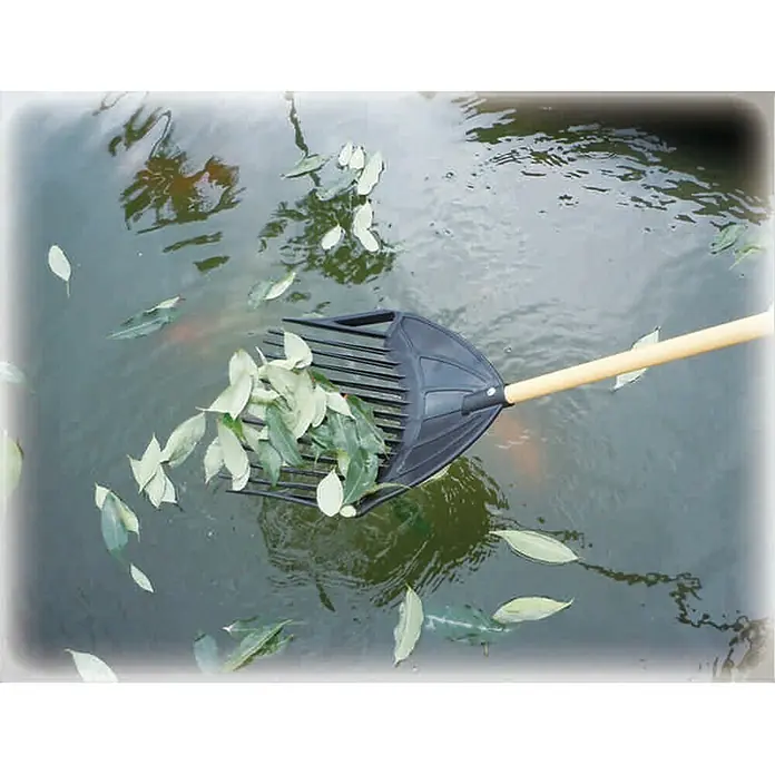 Freund Victoria Laubschaufel 3 in 1 - Anzahl Zinken: 14 - Laubkescher zum Entfernen von Blättern und Schmutz aus dem Teich. Ideal für die Reinigung von Schwimmbädern und Teichen.