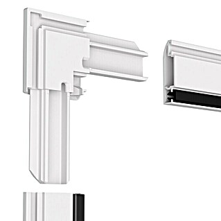 Easy Life easyLINE 2 Mosquitera para ventana (An x Al: 130 x 150 cm, Blanco, Montaje de la mosquitera: Pinzas)