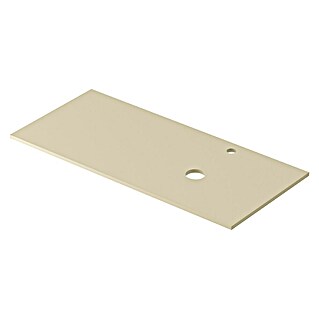 Encimera para lavabo Mineral derecha (L x An x Al: 46 x 121 x 1,5 cm, Crema)