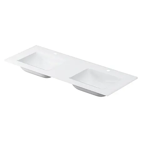 Lavabo doble Cristal optical