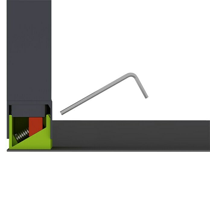 Easy Life Insektenschutz-Türrollo AutoStop (B x H: 150 x 220 cm, Farbe Rahmen: Anthrazit, Klemmbefestigung)