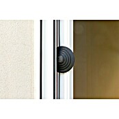 Tope de puerta y ventana Ovni Blockystar (Plástico, Ø x Al: 12 x 3 cm, Negro)