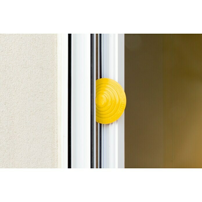 Tope de puerta y ventana Ovni Blockystar (Plástico, Ø x Al: 12 x 3 cm, Amarillo)