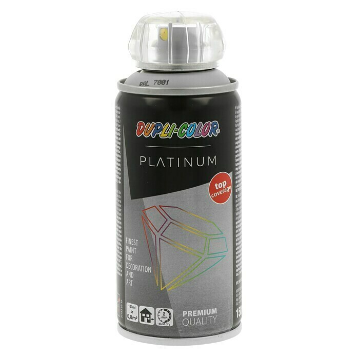 Dupli-Color Platinum Buntlack-Spray platinum RAL 7001 (Silbergrau, 150 ml, Seidenmatt)