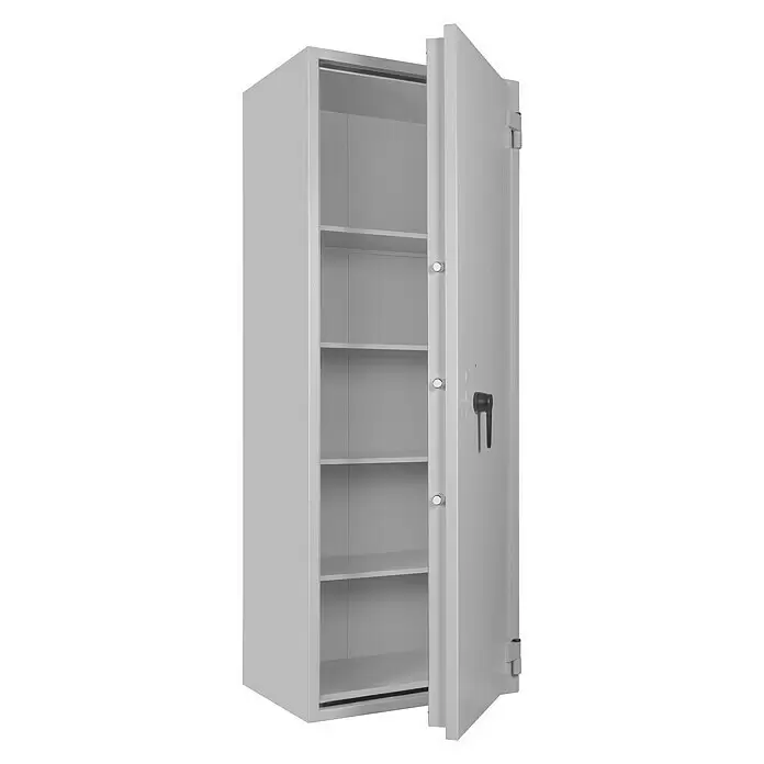 Format Stahlbüroschrank SB Pro 50 - Doppelbart-Hochsicherheitsschloss, L x B x H: 550 x 700 x 1.900 mm - Anwendungsbeispiel