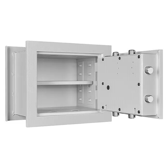 Format Wandtresor WEGA 10-260 - Doppelbart-Hochsicherheitsschloss, L x B x H: 260 x 390 x 330 mm - Detailaufnahme