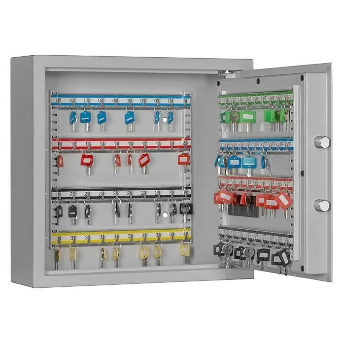 Format Schlüsselschrank SLE 80 - Elektronisches Zahlenschloss, L x B x H: 130 x 460 x 430 mm - Detailaufnahme