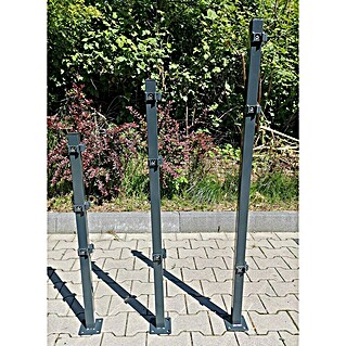Peddy Shield Eckpfosten (Höhe: 110 cm, Anthrazit, Zum Aufschrauben)