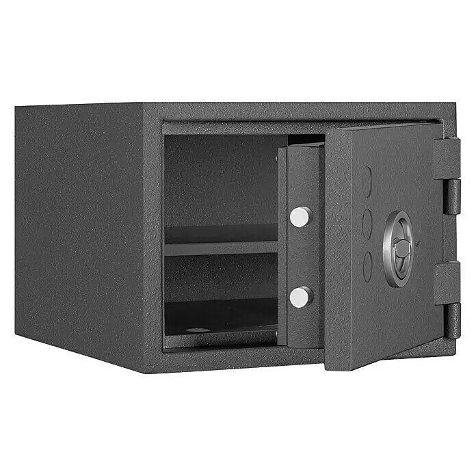 Format Feuerschutztresor PSL 2 - Doppelbart-Hochsicherheitsschloss, L x B x H: 450 x 430 x 325 mm - Anwendungsbeispiel