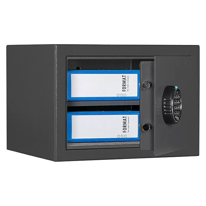 Format Möbeltresor M 410 E - L x B x H: 380 x 420 x 300 mm, Elektronisches Zahlenschloss - Anwendungsbeispiel